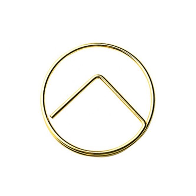 Main Image Paperclips rond goud 25 mm | 50 stuks