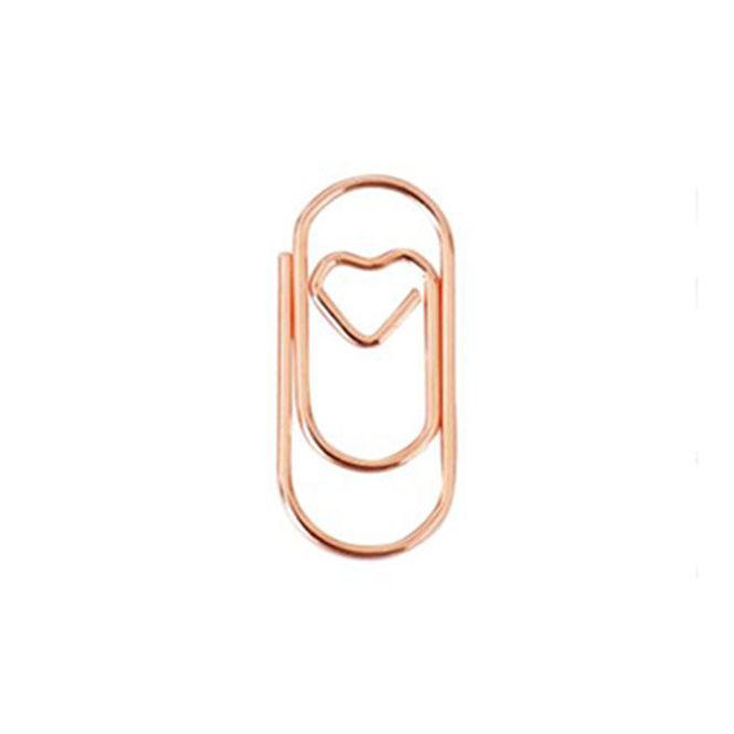 Main Image Paperclips met hartje koper 20 mm | 100 stuks