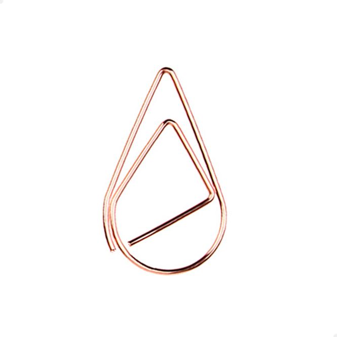 Hovedbilde Paperclips druppel koper 25 mm | 100 stuks